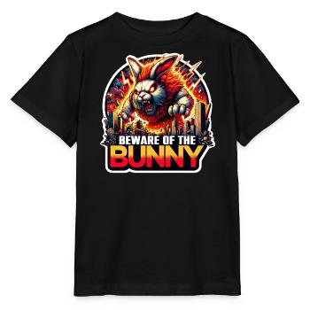 Méfiez-vous de la catastrophe du lapin - T-shirt bio MINI CREATOR Stanley/Stella Enfant - noir - Devant - Mikhail (115cm)
