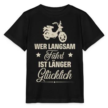 Mofa - Stanley/Stella Kinder T-Shirt MINI CREATOR  - Schwarz - Vorne - Mikhail (115cm)
