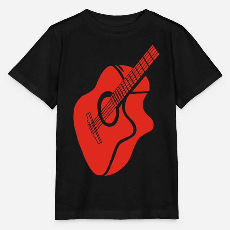 guitare rouge - T-shirt bio MINI CREATOR Stanley/Stella Enfant - noir