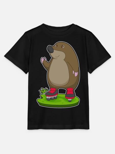 Maulwurf Inline skating Inline skates - Stanley/Stella Kinder T-Shirt MINI CREATOR - Schwarz