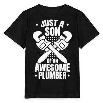 Plumber Boy - Stanley/Stella MINI CREATOR Kids’ T-Shirt - black - Front - Mikhail (115cm)