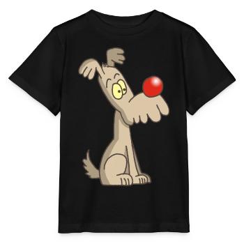 Lustiger und niedlicher Hund - Stanley/Stella Kinder T-Shirt MINI CREATOR  - Schwarz - Vorne - Mikhail (115cm)