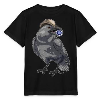 Crow Poker Jetons de Poker - T-shirt bio MINI CREATOR Stanley/Stella Enfant - noir - Devant - Mikhail (115cm)