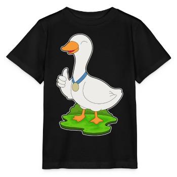 Ente Medaille - Stanley/Stella Kinder T-Shirt MINI CREATOR  - Schwarz - Vorne - Mikhail (115cm)