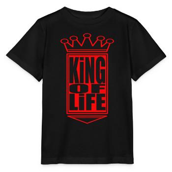 Emblème du roi royal de la vie - T-shirt bio MINI CREATOR Stanley/Stella Enfant - noir - Devant - Mikhail (115cm)