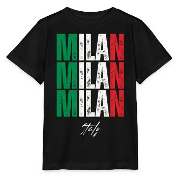 Mailand Italien, Souvenir von Mailand - Stanley/Stella Kinder T-Shirt MINI CREATOR  - Schwarz - Vorne - Mikhail (115cm)