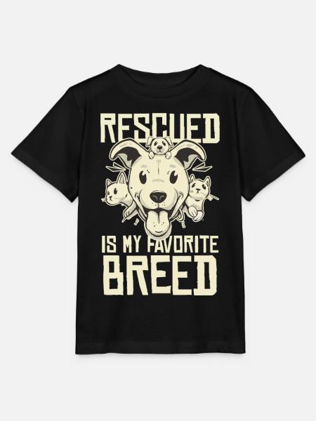 Rettete Lieblinge – Meine Lieblingsrasse - Stanley/Stella Kinder T-Shirt MINI CREATOR  - Schwarz