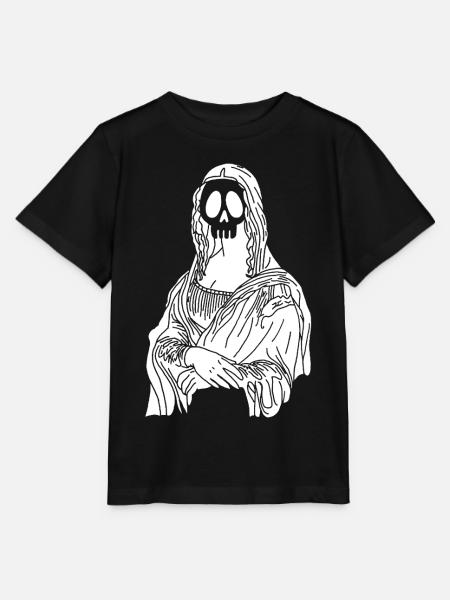 Mona Lisa Schädel (Weiß) - Stanley/Stella Kinder T-Shirt MINI CREATOR - Schwarz