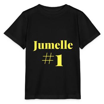 Jumelle Numéro 1 - T-shirt bio MINI CREATOR Stanley/Stella Enfant - noir - Devant - Mikhail (115cm)
