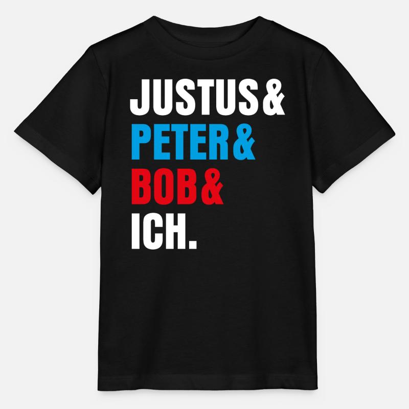 Die Drei ??? Justus& Peter& Bob& Ich - Stanley/Stella Kinder T-Shirt MINI CREATOR  - Schwarz