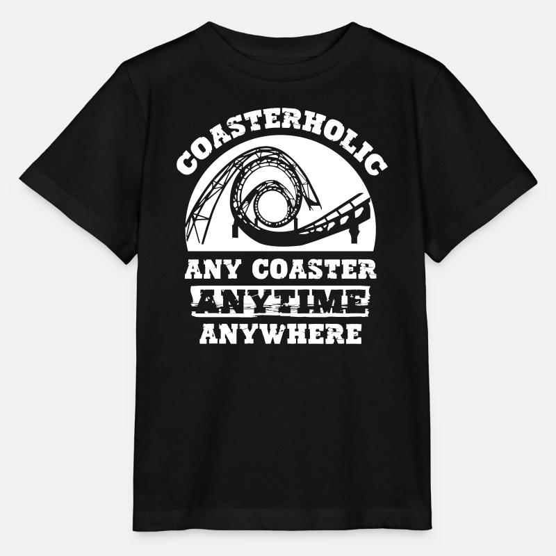 Coasterholic Roller Coaster - Stanley/Stella Kinder T-Shirt MINI CREATOR  - Schwarz