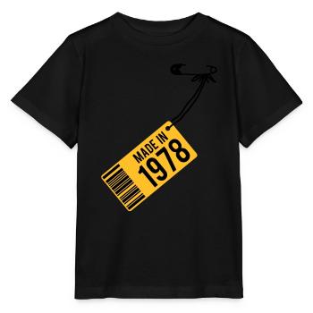 Birthday T-Shirt 1978 - Stanley/Stella MINI CREATOR Kids’ T-Shirt - black - Front - Mikhail (115cm)