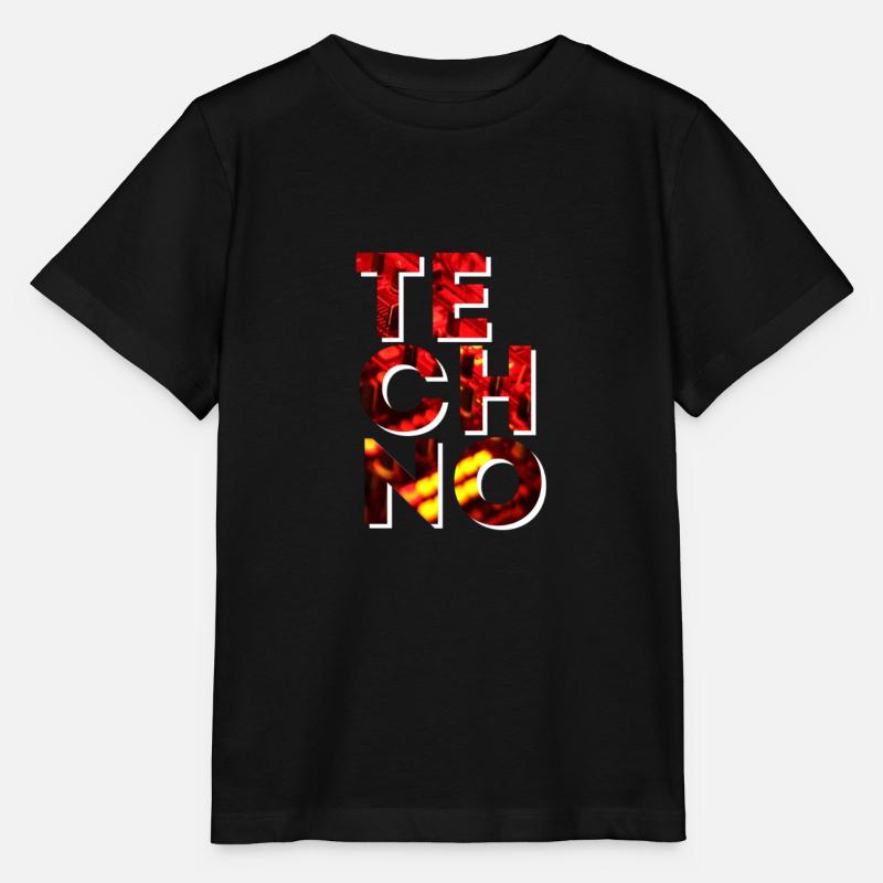 TECHNO - T-shirt bio MINI CREATOR Stanley/Stella Enfant - noir