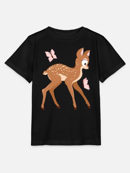 Reh aus Wald-Serie - Stanley/Stella Kinder T-Shirt MINI CREATOR - Schwarz