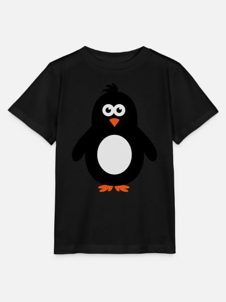 pinguin - Stanley/Stella Kinder T-Shirt MINI CREATOR - Schwarz
