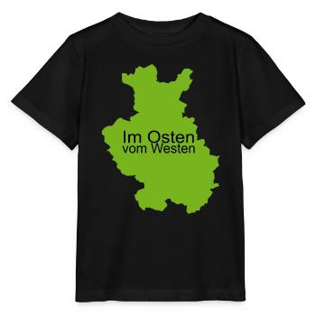 Im Osten vom Westen Ostern Ostergeschenk - Stanley/Stella Kinder T-Shirt MINI CREATOR  - Schwarz - Vorne - Mikhail (115cm)