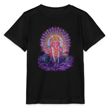 Ganesha 1 - Stanley/Stella Kinder T-Shirt MINI CREATOR  - Schwarz - Vorne - Mikhail (115cm)