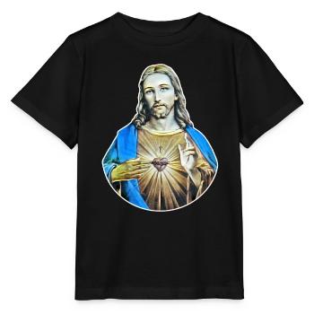 Jesus Christ * Jesus Christ Retro Style - Stanley/Stella MINI CREATOR Kids’ T-Shirt - black - Front - Mikhail (115cm)