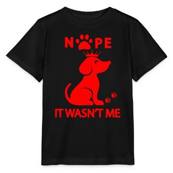 Chien chien - T-shirt bio MINI CREATOR Stanley/Stella Enfant - noir - Devant - Mikhail (115cm)
