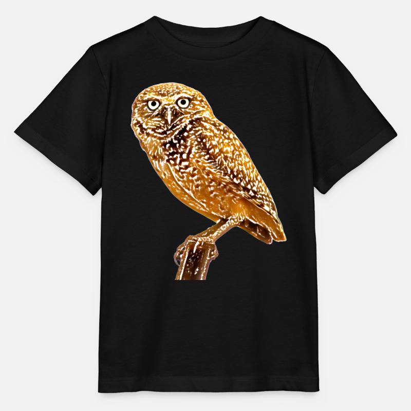 Die Eule die Eule - Stanley/Stella Kinder T-Shirt MINI CREATOR - Schwarz