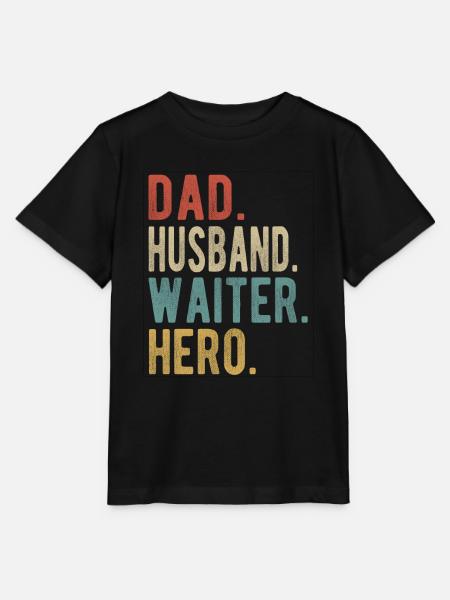 Kellner Papa Ehemann Held - Stanley/Stella Kinder T-Shirt MINI CREATOR - Schwarz