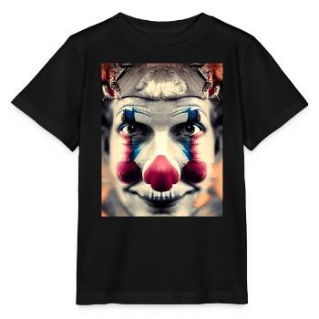Clown - Stanley/Stella Kinder T-Shirt MINI CREATOR  - Schwarz - Vorne - Mikhail (115cm)