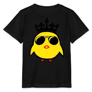 king kücken - Stanley/Stella Kinder T-Shirt MINI CREATOR  - Schwarz - Vorne - Mikhail (115cm)