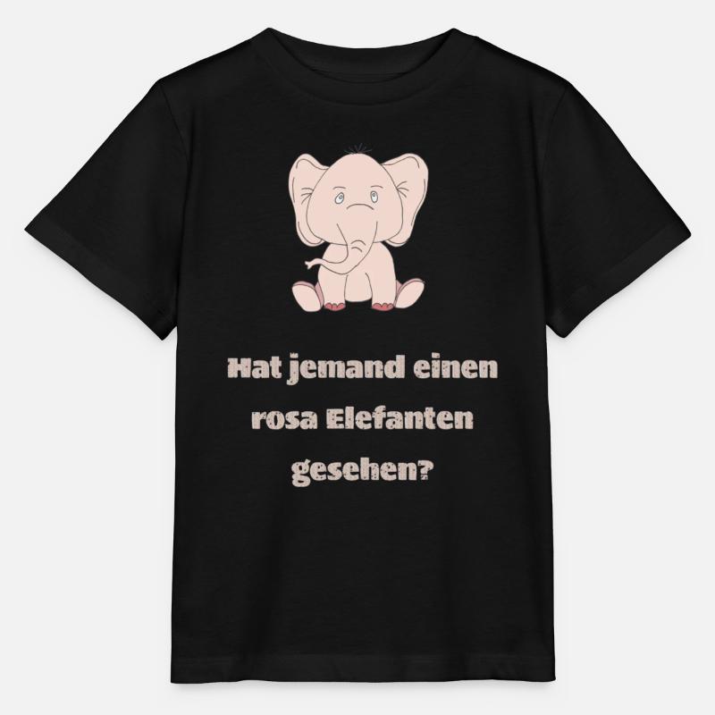 hat jemand einen rosa elefanten - Stanley/Stella Kinder T-Shirt MINI CREATOR  - Schwarz