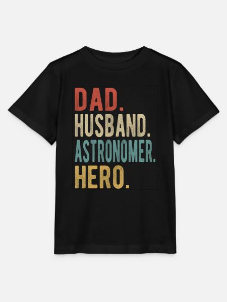 Astronom Vater Ehemann Held - Stanley/Stella Kinder T-Shirt MINI CREATOR - Schwarz