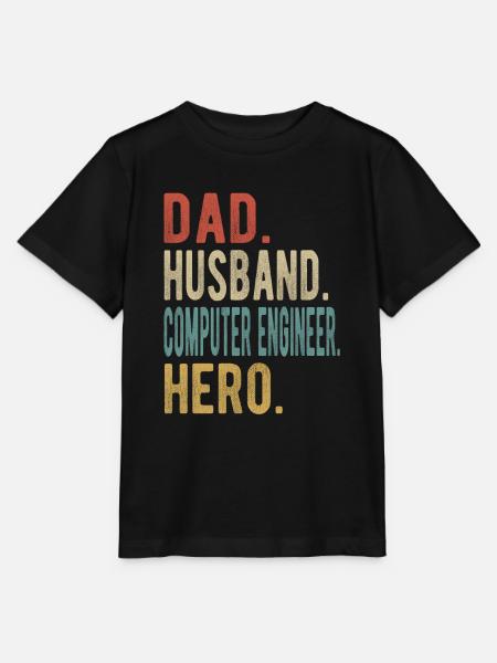 Computeringenieur Vater Ehemann Held - Stanley/Stella Kinder T-Shirt MINI CREATOR - Schwarz