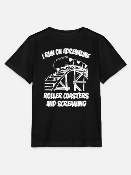 Roller Coaster and Screaming - Stanley/Stella Kinder T-Shirt MINI CREATOR  - Schwarz