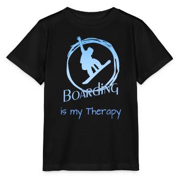 snowboard, Snowboarding, boarding - Stanley/Stella Kinder T-Shirt MINI CREATOR  - Schwarz - Vorne - Mikhail (115cm)