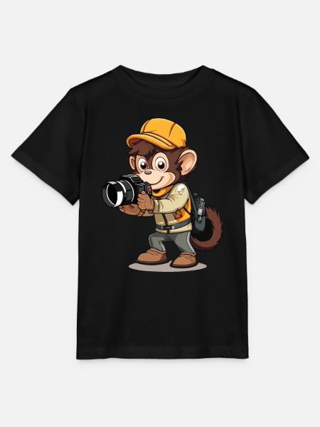 Fotograf Chimpe - Stanley/Stella Kinder T-Shirt MINI CREATOR - Schwarz