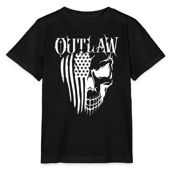 Crâne de hors-la-loi Gangs d’autoroutes Mort de motard - T-shirt bio MINI CREATOR Stanley/Stella Enfant - noir - Devant - Mikhail (115cm)