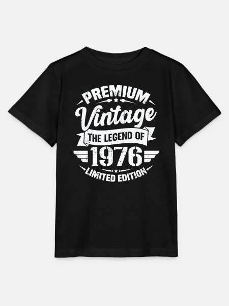 Vintage 1976 Édition Limitée - Stanley/Stella T-shirt MINI CREATOR til børn - sort