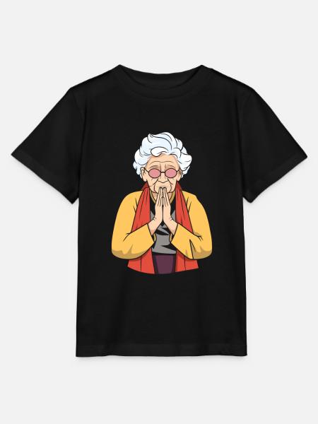 Christ Christentum Oma - Stanley/Stella Kinder T-Shirt MINI CREATOR - Schwarz