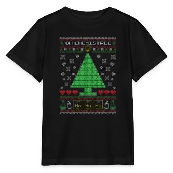 Chemist christmas present christmas - Stanley/Stella MINI CREATOR Kids’ T-Shirt - black - Front - Mikhail (115cm)