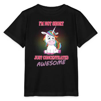Licorne licorne - T-shirt bio MINI CREATOR Stanley/Stella Enfant - noir - Devant - Mikhail (115cm)