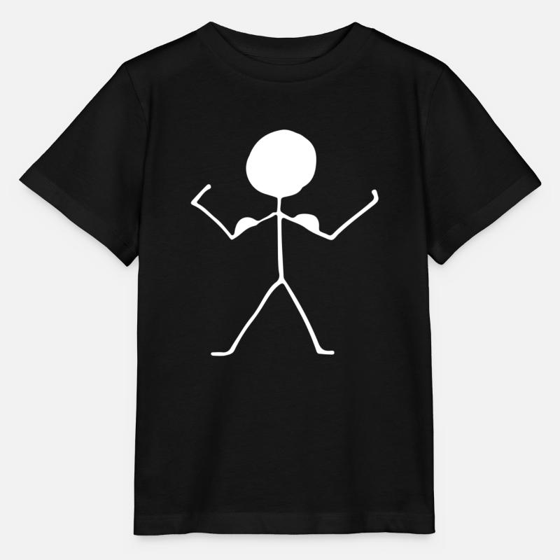 Strichmännchen - Stanley/Stella Kinder T-Shirt MINI CREATOR  - Schwarz