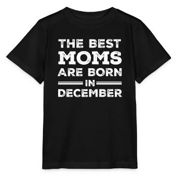La meilleure maman mère maman Cadeau d'anniversaire Décembre - T-shirt bio MINI CREATOR Stanley/Stella Enfant - noir - Devant - Mikhail (115cm)