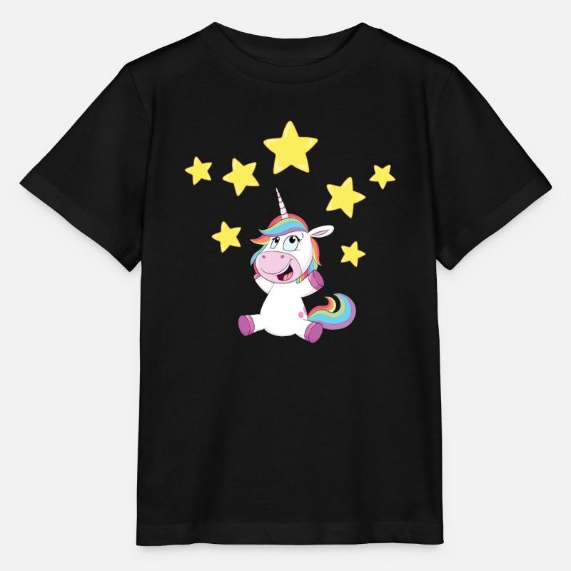 Einhorn - Stanley/Stella Kinder T-Shirt MINI CREATOR  - Schwarz