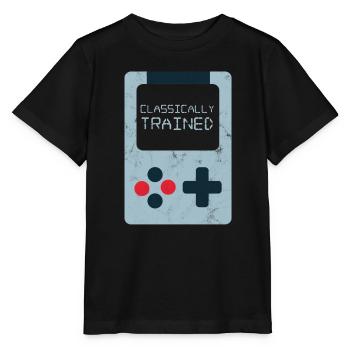 Gamers - gamers - Nerd - Geek - Cadeaux - T-shirt bio MINI CREATOR Stanley/Stella Enfant - noir - Devant - Mikhail (115cm)