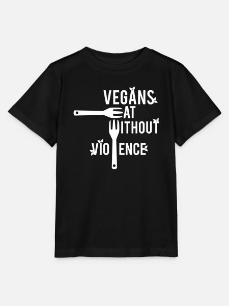 Vegan - T-Shirt - Vegetarier - Geschenk - Stanley/Stella Kinder T-Shirt MINI CREATOR - Schwarz