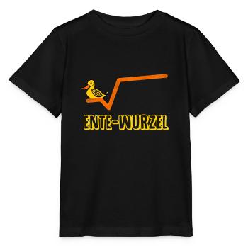 ENTE Wurzel n-te Wurzel / Mathematik Geschenk - Stanley/Stella Kinder T-Shirt MINI CREATOR  - Schwarz - Vorne - Mikhail (115cm)