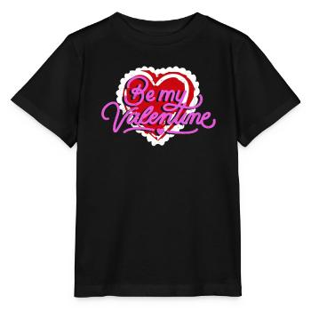 Magasin Be My Valentine coeur rouge Conception cadeau - T-shirt bio MINI CREATOR Stanley/Stella Enfant - noir - Devant - Mikhail (115cm)