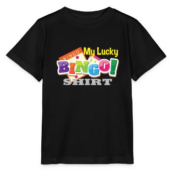 My Lucky Bingo Shirt Bingo player gift - Stanley/Stella MINI CREATOR Kids’ T-Shirt - black - Front - Mikhail (115cm)
