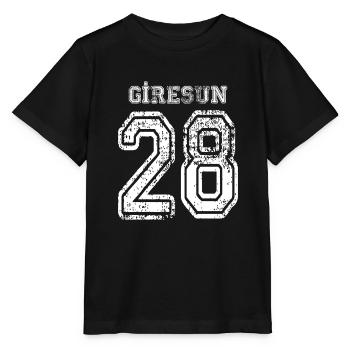28 Giresun Turkish license plate as a gift - Stanley/Stella MINI CREATOR Kids’ T-Shirt - black - Front - Mikhail (115cm)
