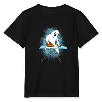 Halloween / Ghost / Gift - Stanley/Stella MINI CREATOR Kids’ T-Shirt - black - Front - Mikhail (115cm)