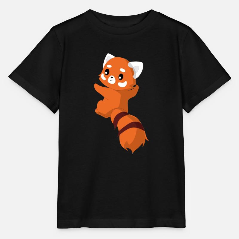 Red Panda - Panda - Cute - Cadeau - T-shirt bio MINI CREATOR Stanley/Stella Enfant - noir