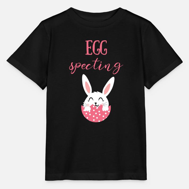 Pâques - Lapin de Pâques - Pâques - doux - BD - T-shirt bio MINI CREATOR Stanley/Stella Enfant - noir